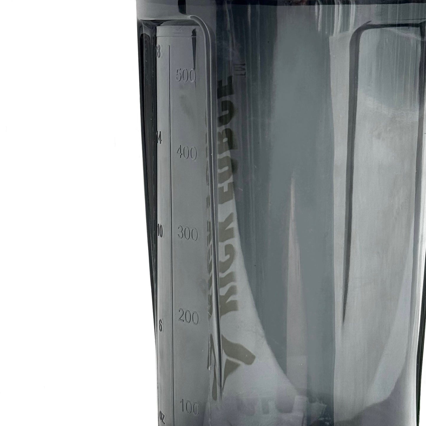 Kick Force Shaker Bottle Measuring Side