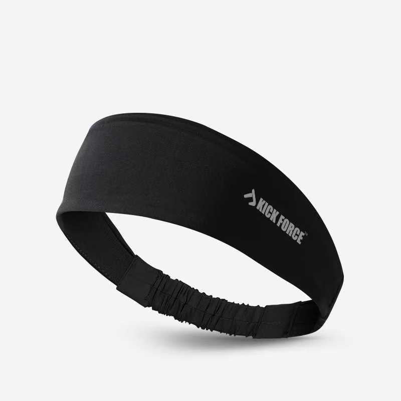 Black headband with 'KICK FORCE' logo on a light gray background