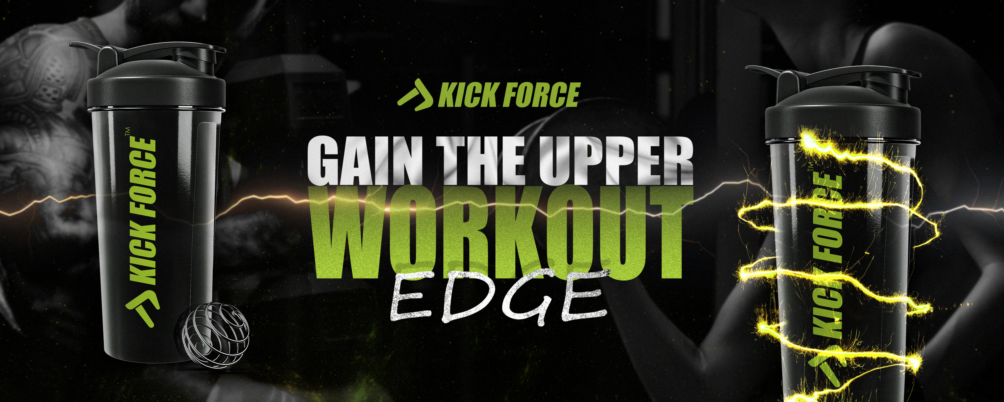 Gym protein shaker Kick Force